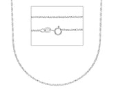 Halskette in 18 Karat Gold in Weissgold - MVF063BB